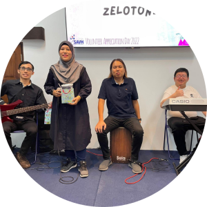 The Zelotones, a passionate group of differently-abled musicians: Zyana, the vocalist; Zach, the guitarist; Alex, the drummer; and Ben, the keyboardist